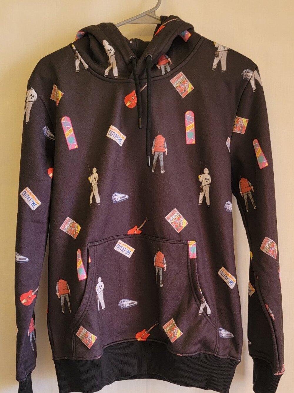 Back to the Future Hoodie Sweatshirt, Mens Size Small $50